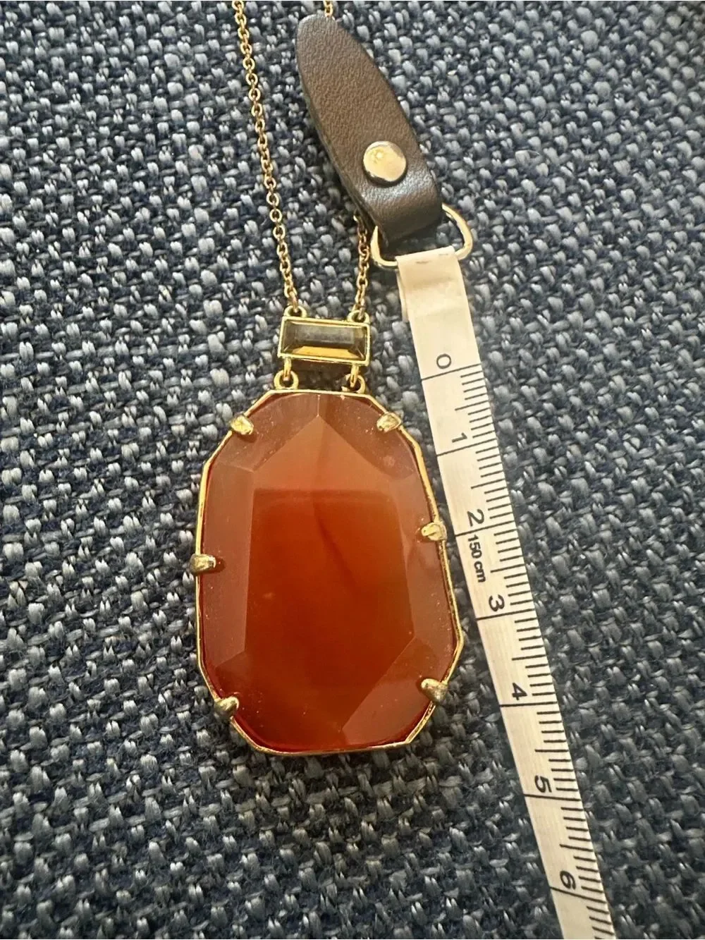 Kate Spade Gold Plated Long Stunning Coral Magnesite Necklace